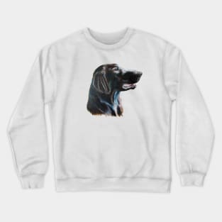 Flatcoated retriever - color Crewneck Sweatshirt